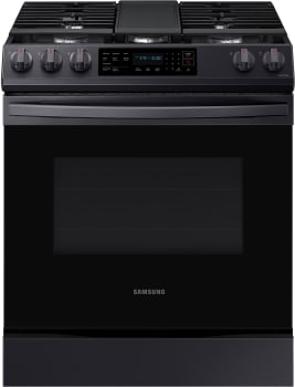Samsung Nx60t8311sg 30 Inch Slide In Smart Gas Range With 5 Sealed Burners 6 0 Cu Ft Convection Oven Capacity Edge To Edge Continuous Grate Self Clean Storage Drawer Wifi Star K Certified And Ada