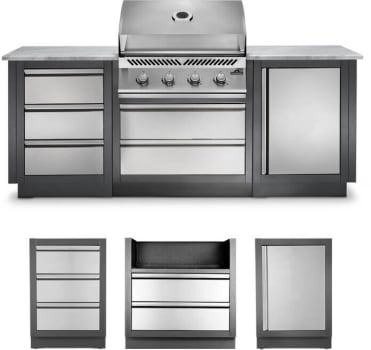 Napoleon ODK100BI32NSS 32 Inch Built-In Outdoor Kitchen with 532