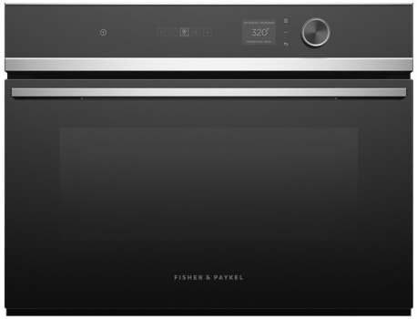 Fisher & Paykel Series 7 OM24NDLX1 - 24 Inch Smart Convection Speed Oven in Front View