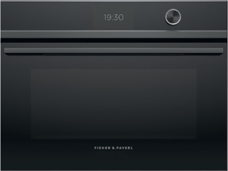 Fisher & Paykel Series 9 OM24NDTDB1 - 24 Inch Single Convection Speed Smart Electric Wall Oven with 1.7 cu. ft. Oven Capacity in Front View