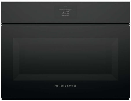 Fisher & Paykel Series 9 OM24NMTNB1 - 24 Inch Single Convection Speed Smart Electric Wall Oven in Front View
