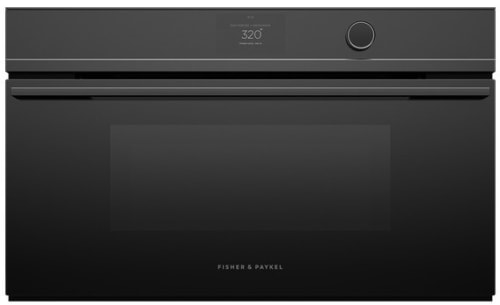 Fisher & Paykel Series 9 OM30NDTDB1 - 30 Inch Smart Convection Speed Oven in Front View