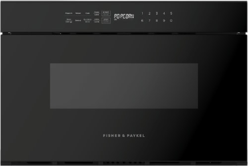 Fisher Paykel OMD24SDB1 24 Inch Built In Microwave Drawer with 1.2 cu. ft. Capacity 10 Power Levels Intuitive Touch Controls Handle Free Design Sensor Cooking Technology Child Lock Safety Interlock Sy...
