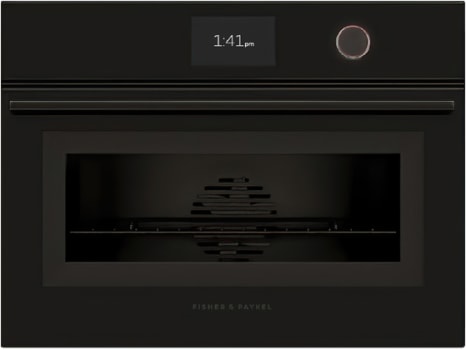 Fisher & Paykel Series 9 OS24NMTDB1 - 24 Inch Single Combination Steam Smart Electric Wall Oven with 1.9 cu. ft. Oven Capacity in Front View