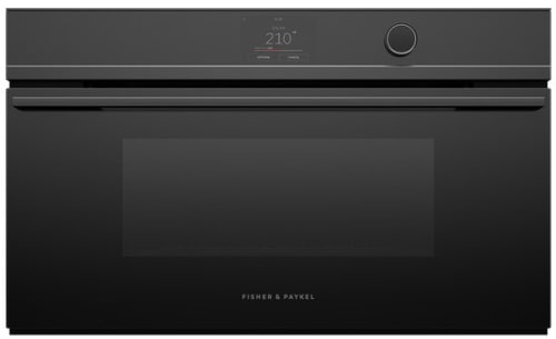 Fisher & Paykel Series 9 OS30NDTDB1 - 30 Inch Smart Combination Steam Oven in Front View