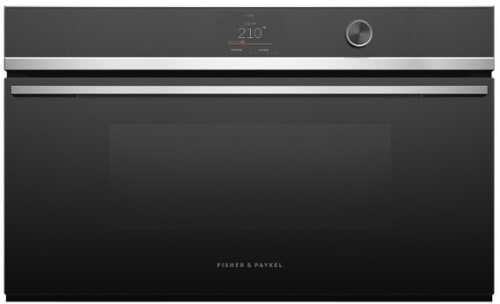 Fisher & Paykel Series 9 OS30NDTDX1 - 30 Inch Single Combination Steam Smart Electric Wall Oven in Front View