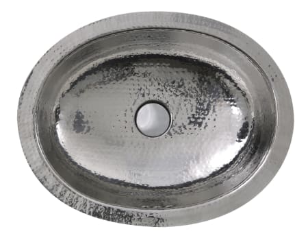 Nantucket Sinks Brightwork Home Collection OVSOF - 17 Inch Undermount Single Bathroom Sink with 18 Gauge Stainless Steel