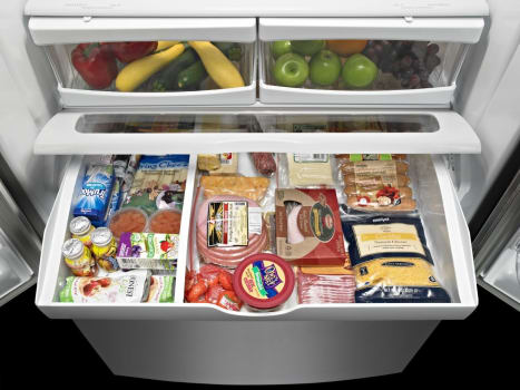 Maytag MFF2558FEZ 36 Inch French Door Refrigerator with 25.19 cu. ft ...
