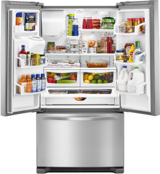 Whirlpool WRF555SDFZ 36 Inch French Door Refrigerator with 25 Cu. Ft ...