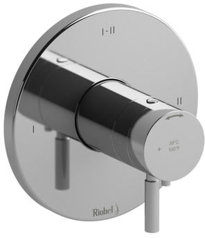 Rohl RIU™ TRUTM23C - Riu™ Single Lever Handle Thermostatic & Pressure Balance Trim with 3 Functions (Shared) in Chrome