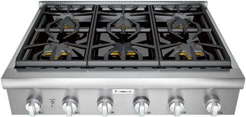Thermador Professional Series PCG366W - Gas Rangetop in Front View
