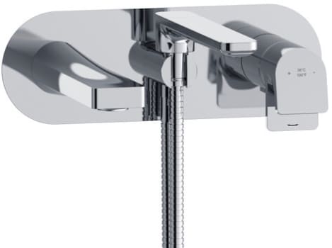 Rohl Ode™ TOD21C - Ode™ Wall Mount Tub Filler Trim with Hand Shower in Chrome
