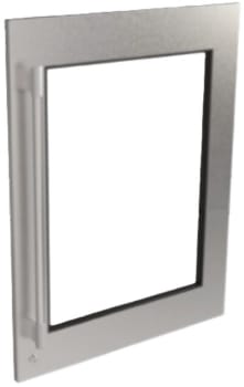 Perlick G5 LUXE 1056129 - 24 Inch Glass Overlay Panel Kit with Premium Knurl Finish, Reversible Hinge, No Lock