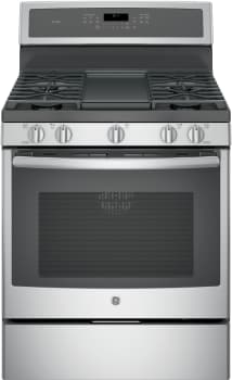 GE Profile PGB911SEJSS - 30" Freestanding Gas Range with Integrated Grill/Griddle
