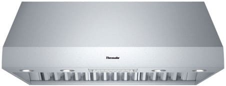 Thermador Ph60gs 60 Inch Wall Hood With 3 Speeds Auto Sensing Technology 2 Infrared Keep Hot Lamps Washable Grease Filter Clean Filter Reminder And 4 Halogen Lights