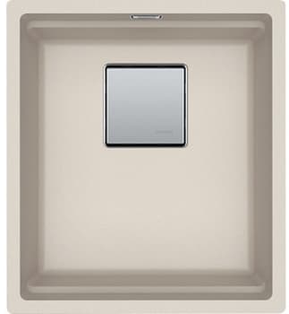 Franke Peak Series PKG11014CHA - 16 1/8 Inch Undermount Single Bowl Granite Kitchen Sink with 7 7/8 Inch Bowl Depth