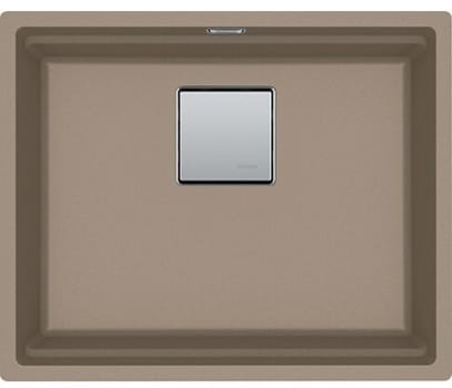 Franke Peak Series PKG11020OYS - 22 Inch Undermount Single Bowl Granite Kitchen Sink with 7 7/8 Inch Bowl Depth