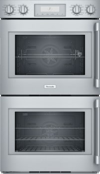 Thermador Professional Series POD302LW - 30 Inch Double Convection Smart Electric Wall Oven with 9 cu. ft. Total Capacity in Front View