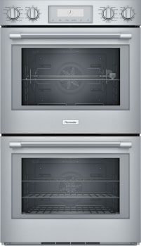 Thermador Professional Series POD302W - 30 Inch Double Convection Smart Electric Wall Oven with 9 cu. ft. Total Capacity in Front View