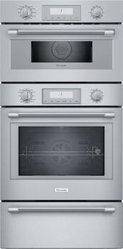 Thermador Professional Series PODMCW31W - 30 Inch Triple Combination Smart Electric Wall Oven with 8.6 cu. ft. Total Capacity in Front View