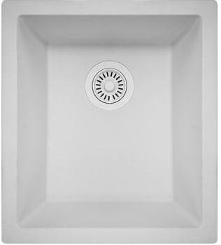 Nantucket Sinks PR1815W - 15 Inch Dual-Mount Single Bar/Prep Sink with 7 Inch Bowl Depth