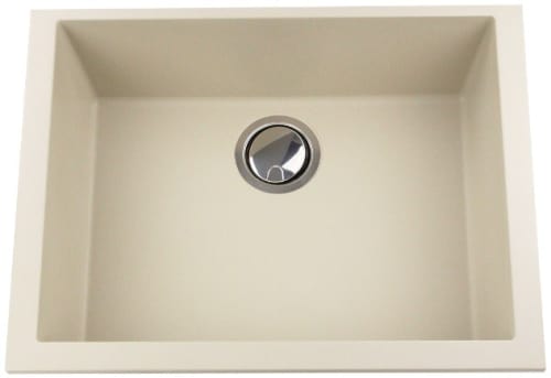 Nantucket Sinks Plymouth Collection PR2418S - 24 Inch Undermount Single Bowl Kitchen Sink with 7 7/8 Inch Bowl Depth