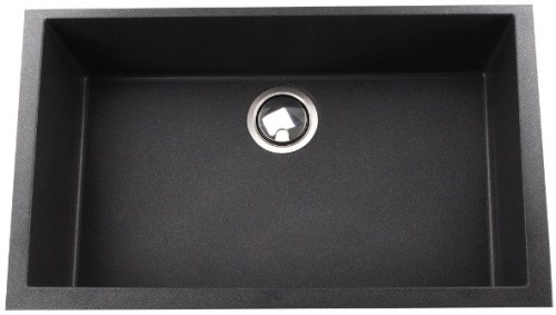 Nantucket Sinks Plymouth Collection PR3018BL - 30 Inch Undermount Single Bowl Kitchen Sink with 8 Inch Bowl Depth
