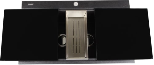 Nantucket Sinks Plymouth Collection PR3420PSBL - 34 Inch Top Mount Double Bowl Kitchen Sink with 8 3/4 Inch Bowl Depth