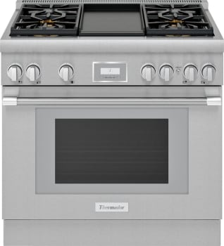 Thermador Pro Harmony Professional Series PRD364WDHU - Thermador Pro Harmony PRD364WDHU 36-Inch Standard Depth Dual Fuel Range