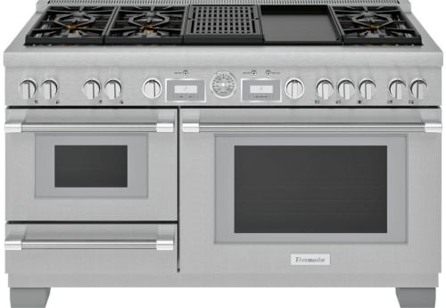 Thermador Pro Grand PRD606WCSG - Thermador Pro Grand PRD606WCSG 60 Inch Commercial Depth Dual Fuel Steam Range