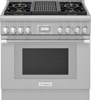 Thermador Pro Harmony Professional Series PRG364WLH - Thermador Pro Harmony PRG364WLH 36-Inch Standard Depth Gas Range