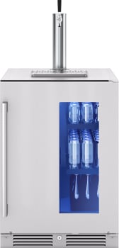 Zephyr PRESRV PRKB24C01AG - Presrv 24 Inch Freestanding Kegerator & Beverage Cooler (Tap Kit Sold Separately)