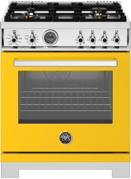 Bertazzoni Professional Series PRO304BFEPGITLP - 30 Inch Freestanding Dual Fuel Range in Front View