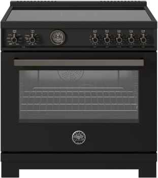 Bertazzoni Professional Series PRO365ICFEPCAT - 36 Inch Freestanding Induction Range with 5 Elements in Front View