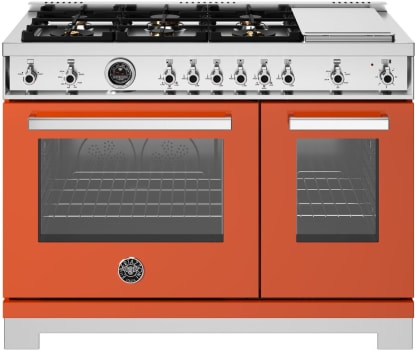 Bertazzoni Professional Series PRO486BTFGMART - 48 Inch Freestanding Gas Range in Front View