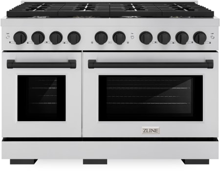 ZLINE SGRZ48MB - 48 Inch Freestanding Paramount Gas Range with 8 Sealed Burners