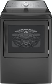 GE Profile PTD60EBPRDG - 27 Inch Electric Dryer Front View