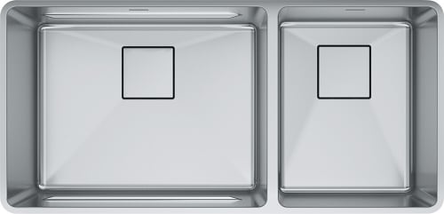 Franke Pescara Series PTX16037 - Undermount Double Bowl Kitchen Sink with Patented Integrated Ledge System