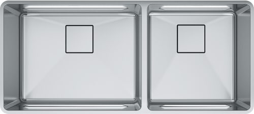 Franke Pescara Series PTX16040 - Undermount Double Bowl Kitchen Sink with Patented Integrated Ledge System