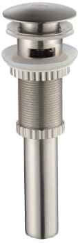 Kraus PU11SN - Pop-Up Drain for Bathroom Sink with Overflow in Satin Nickel