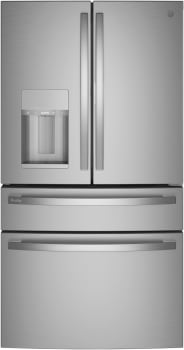 GE Profile PXD22BYPFS - 36 Inch Counter-Depth 4 Door French Door Smart Refrigerator