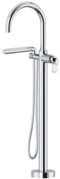 Rohl Arca™ TAA39C - Arca™ Thermostatic Single Hole Floor Mount Tub Filler Trim in Chrome