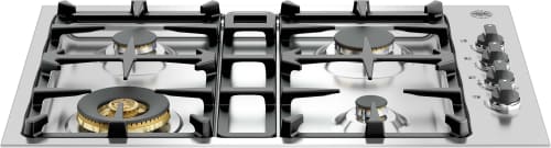 Bertazzoni Master Series QB30M400XLP - 30" Gas Cooktop with 4 Sealed Brass Burners