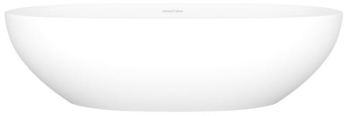 Rohl Barcelona VBBAR64MSMNO - 13 Inch Oval Vessel Bathroom Sink with Drain Hole Center