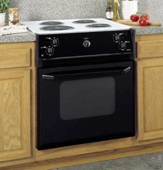 GE JMS08BDCT 27 Inch Drop-In Electric Range w/ Standard-Clean Oven & Coil  Heating Elements: Bisque