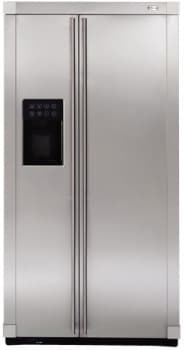 Monogram ZFSB23DXSS 22.6 cu. ft. Side by Side Refrigerator with Spillproof Glass Shelves Integrated Ice System Quick Ice TurboCool Settings and External Ice Water Dispenser