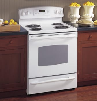 Ge electric outlet range white
