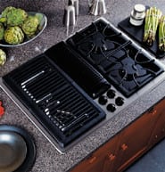 GE Profile JGP979SEFSS 30 Inch Sealed Burner Modular Gas Cooktop
