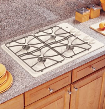 Recessed gas cooktop top