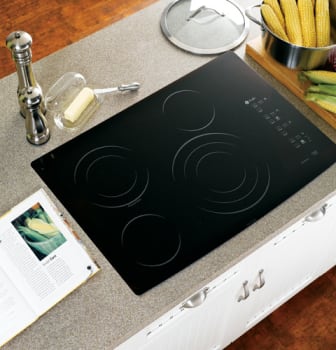 Ge Pp945bmbb 30 Inch Smoothtop Electric Cooktop With 4 Ribbon